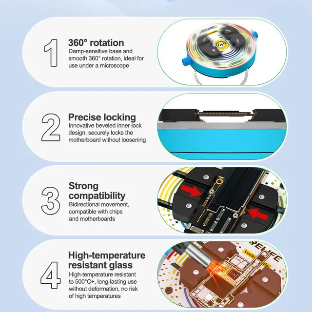 حامل ومثبت بورد دوار RELIFE RL-601Q Pro (360 درجة) 2