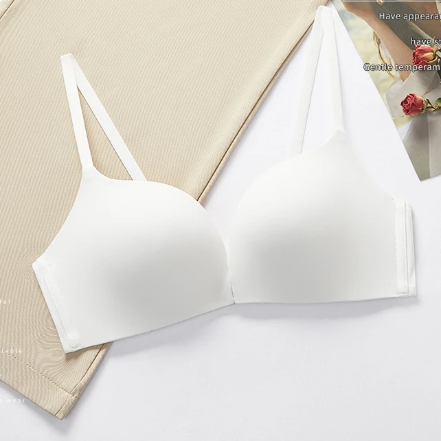 2022 New Hot Summer Sexy Seamless Bra Front Button Underwear Women Gather Small Chest Thin Ladies Underwear Bra