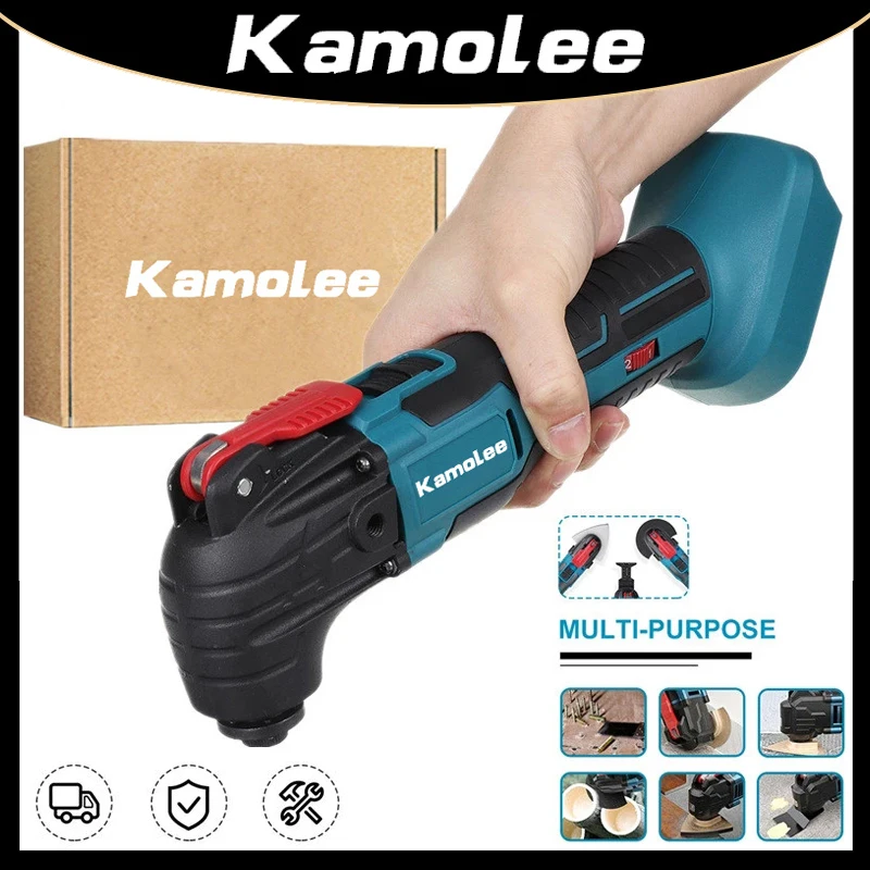 Kamolee-전기 무선 진동 멀티 툴 다기능 트리머 톱 리노베이터 파워 멀티 툴 마키타 18V 배터리, 다기능 도구, Makita 18V 배터리용