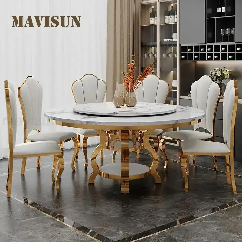 Glass Breakfast Rock Slab Table With 4 Chairs For Dining Room Small Apartment Kitchen Household Furniture Minimalist Round Table
