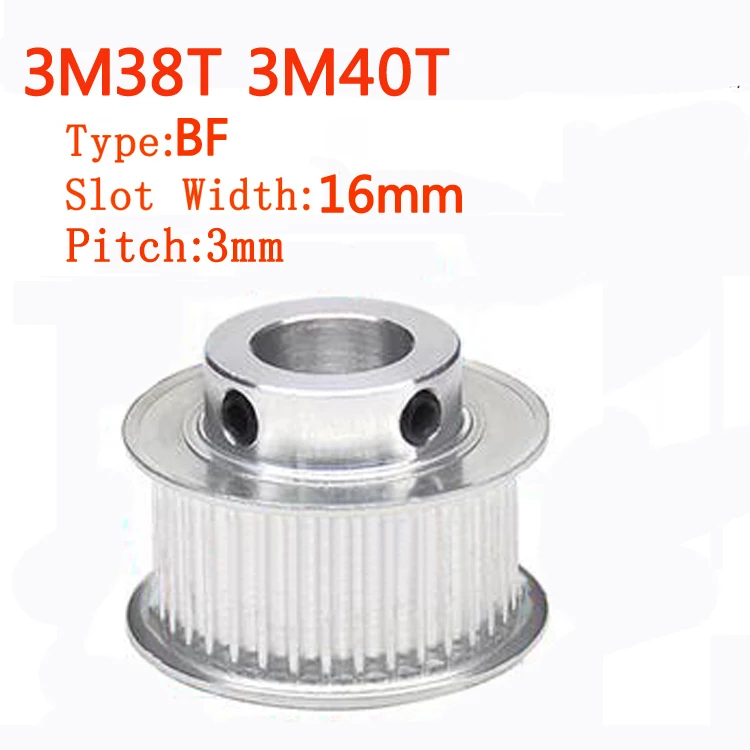 3M40T, Bore:20mm 3M 40T Pitch 3mm Tooth Width 16mm Timing Belt Pulley Synchronous Wheel Gear 20mm Bore 3M40T, Bore:20mm 3M 40T Pitch 3mm Tooth Width 16mm Timing Belt Pulley Synchronous Wheel Gear 20mm Bore