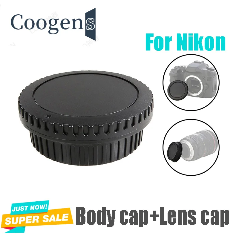 

Rear Lens Cover+Camera Body Cap Protect ABS Plastic Anti-Dust for Nikon DSLR d7100 d7200 d800 d5500 d3400 Camera Accessories