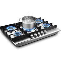 30 inch Gas Cooktop,Gas Stove Top with 5 High Efficiency Burners,Bulit-in Stainless Steel Gas Hob for Kitchen,NG/LPG Convertible 1