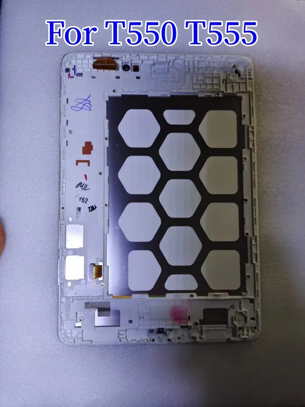 Per Samsung Galaxy Tab A 9.7 Sm-T550 T550 T551 T555 Display Lcd Touch Screen Digitizer Assembly Per Samsung Galaxy Tab A + Frame