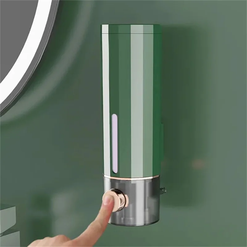 450ML Touchless Wall Mounted Soap Dispenser Bathroom Sanitizer Shampoo and Shower Gel Container Bottle Liquid Soap Dispensers 4