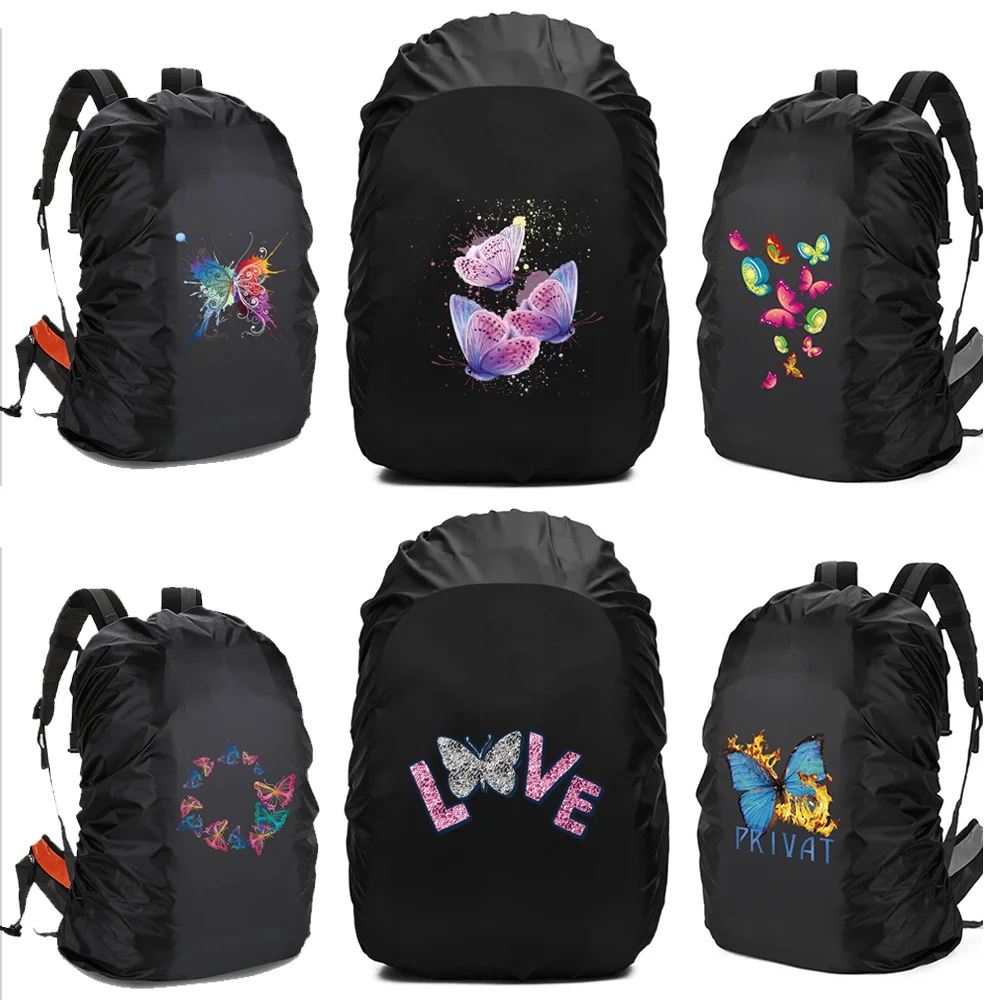 

Travel Backpack Rain Cover Outdoor Hiking Climbing Bag Case Waterproof Rain Cover for Backpack 20L-70L Butterfly Sreies Print
