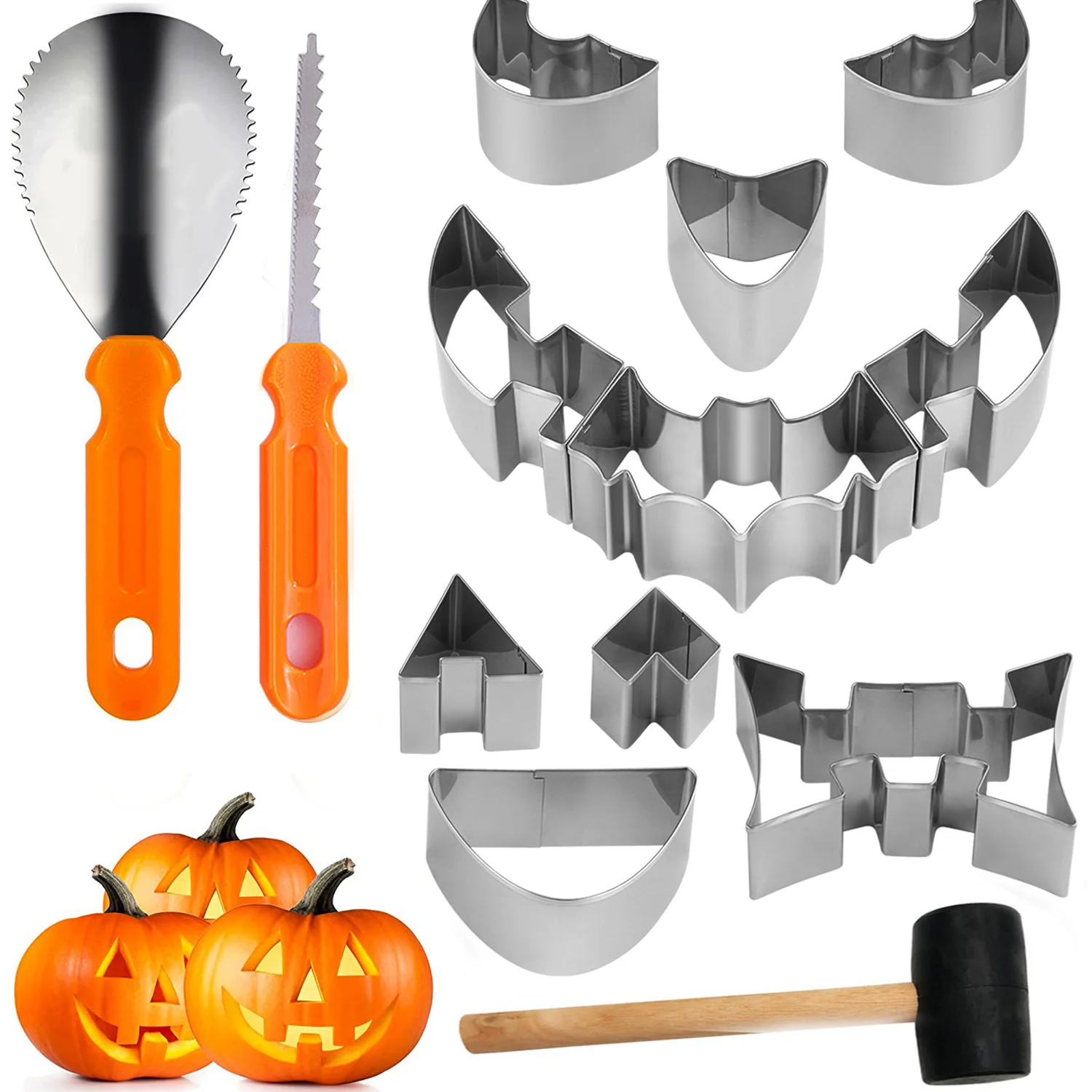 Stampino Tagliapasta In PVC A Forma Di Zucca Per Halloween – Decorazione Fai Da Te Per Biscotti E Dolci