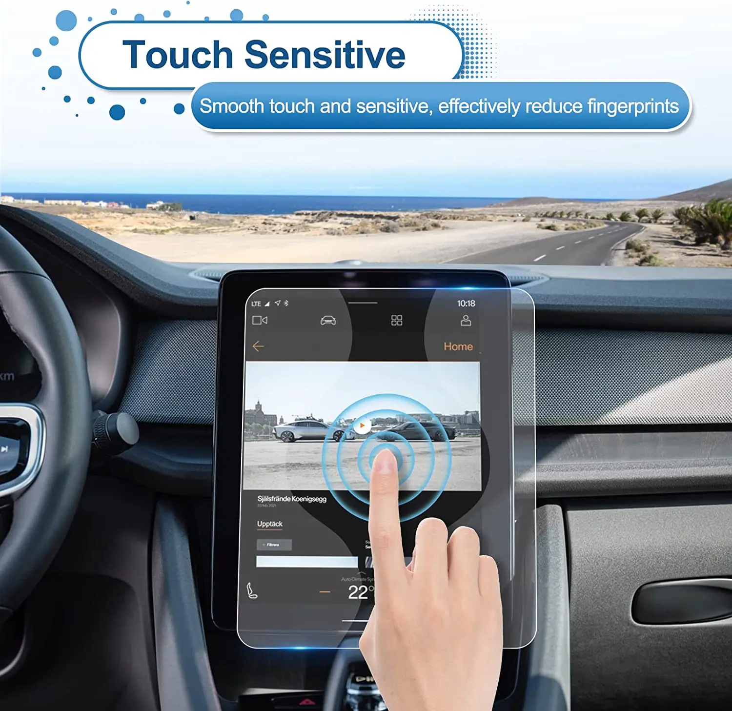 Per Polestar Touch Screen Protezione In Vetro Temperato Da 11.2 Pollici 2023 Polestar 2 Accessori Display Di Navigazione Gps Fil Protettivo