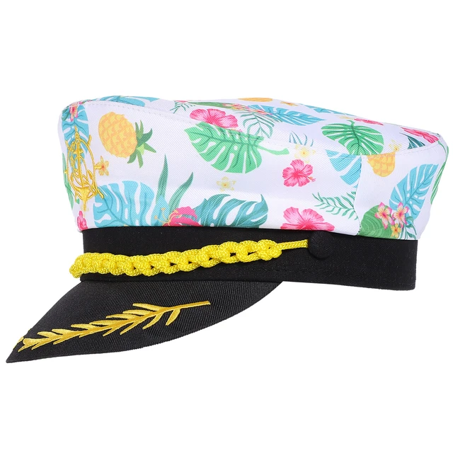 Cosplay Accessories Floral Captain Hat Clothing Prom Sailing Boat Hats Prop  for Decor Costume Party - AliExpress