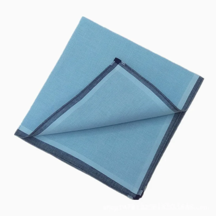 43-43CM-Cotton-Men-s-Handkerchief-Light-Color-Fresh-Handkerchief-Texture-Square.jpg 43 * Cm -Es Pamut Férfi Zsebkendő Világos Színű Friss Textúra Négyzet - Image 3