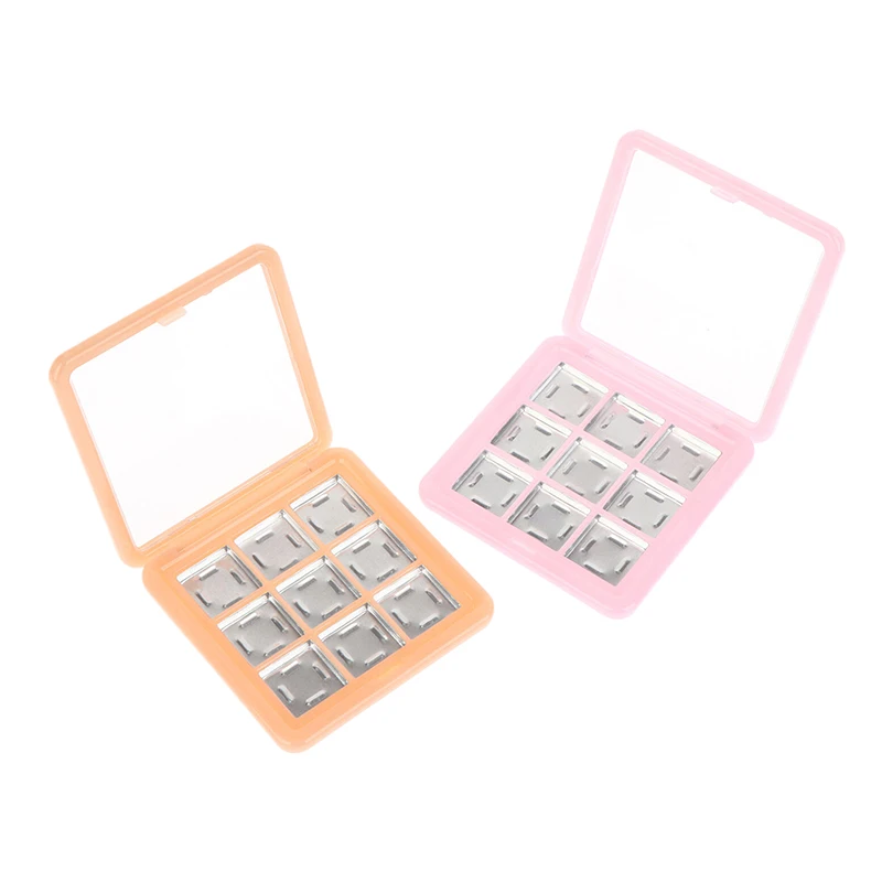 빈 아이섀도우 케이스 팔레트 여성용 아이 메이크업 보관 용기 초보자 DIY 아이섀도우 도구 9칸
