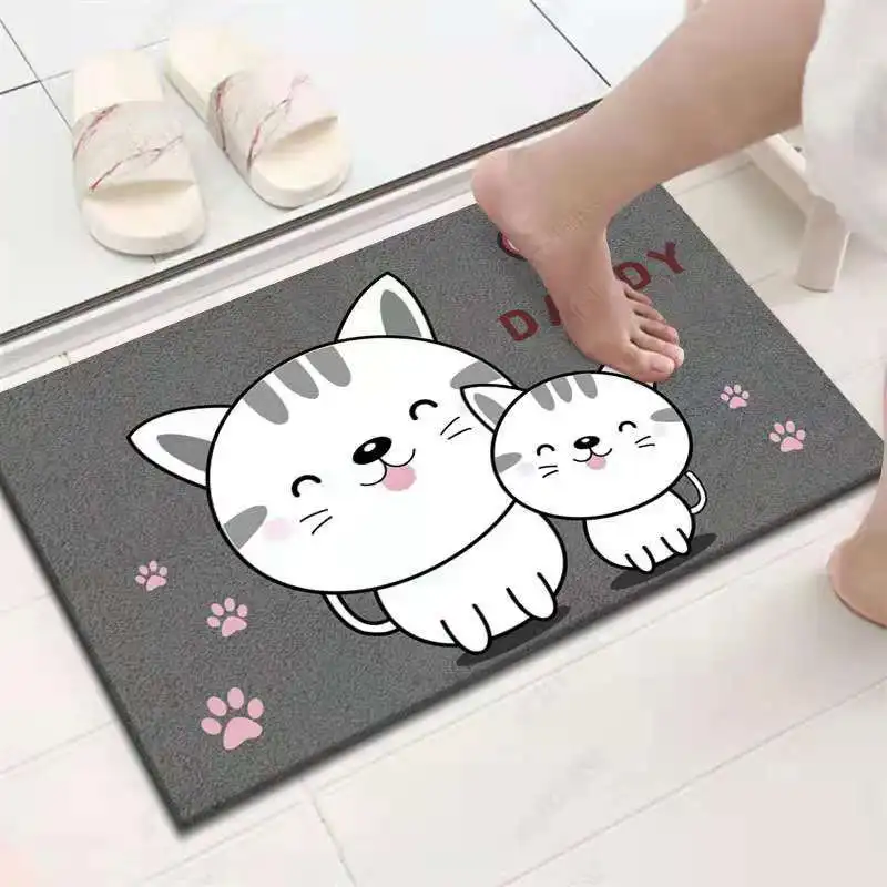 

Entrance Door Floor Mat,Kitchen Balcony Rugs Living Room Home Carpet Bathroom Foot Mat,Absorbent Mat for Bathroom Entrance Mat