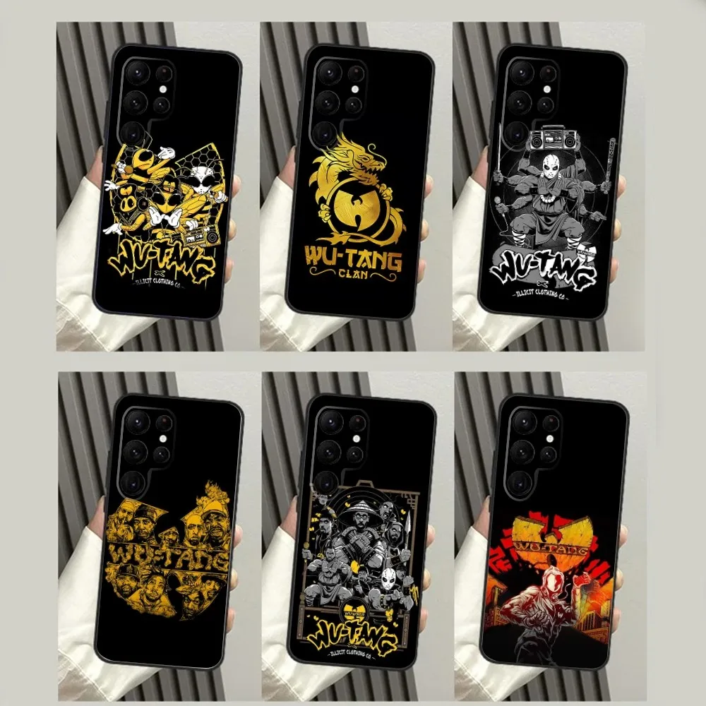 Custodia Per Telefono Clan Wu-T-Tang Per Samsungs23,S22,S21,S20 Ultra Pro S10,S30Plus,S9,20Lite Cover Ultra Nera