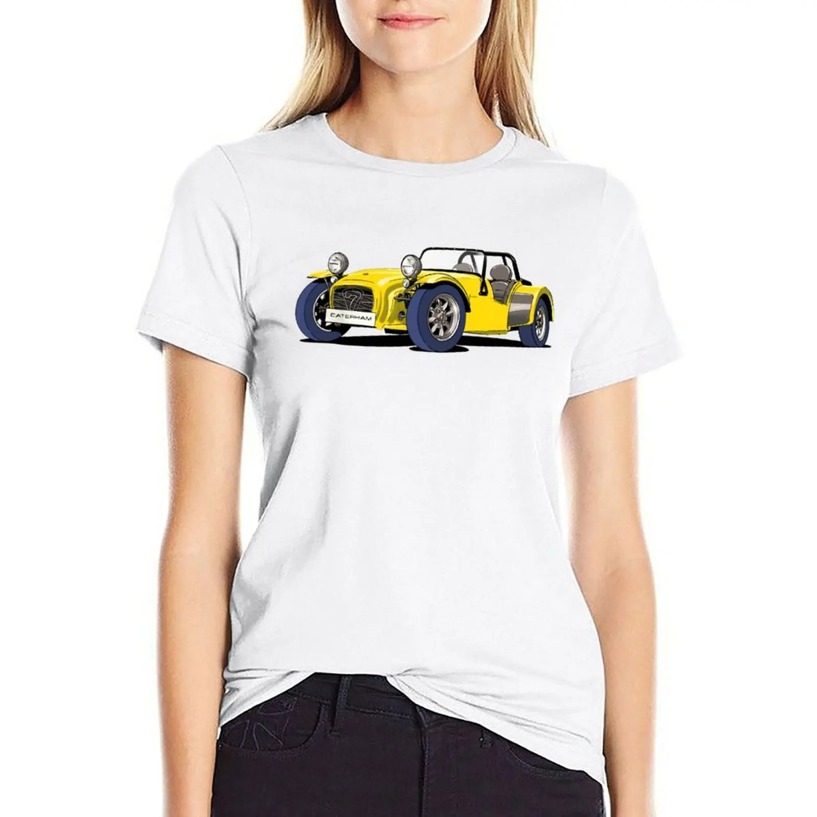 Caterham Seven T-Shirt Leggera Per Auto Sportive Top Camicia Con Stampa Animalier Per Ragazze T-Shirt Per Donna In Cotone