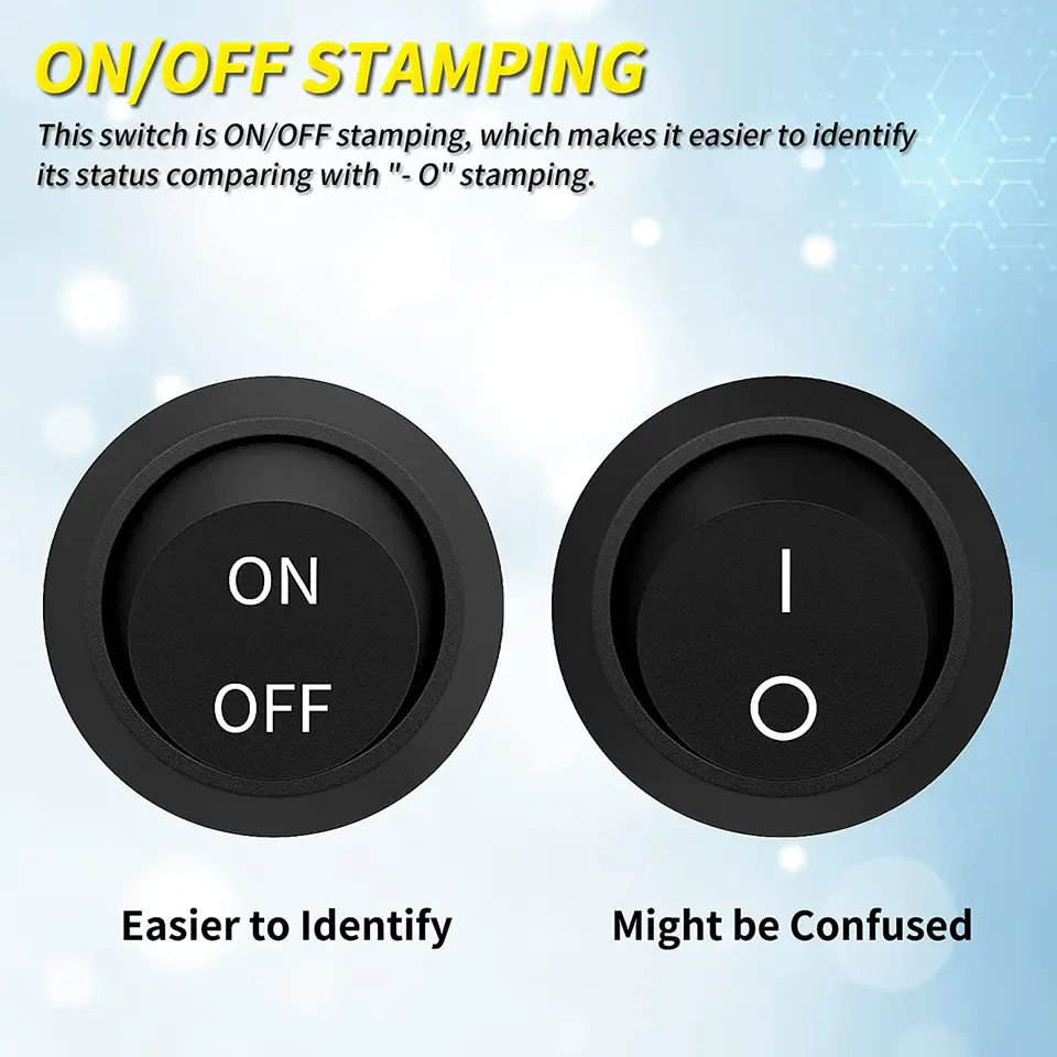 AC 6A/250V 10A/125V Red Light 3 Pin ON OFF SPST Snap In Boat Rocker Switch-in Switches From