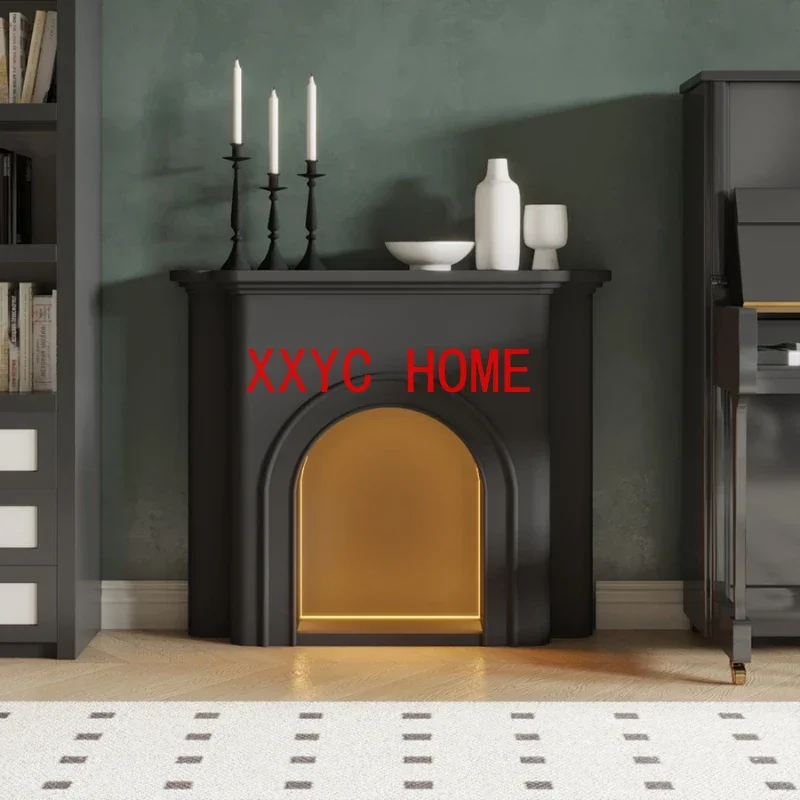 

Floor Modern Tv Cabinet Ornaments Black Luxury Living Room European Tv Stands Fireplace Storage Tivi Stand Home Furnitures