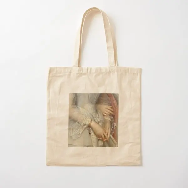 

Sapphic Hands Painting Cotton Canvas Bag Unisex Ladies Casual Shopper Foldable Handbag Fashion Fabric Shoulder Bag Designer
