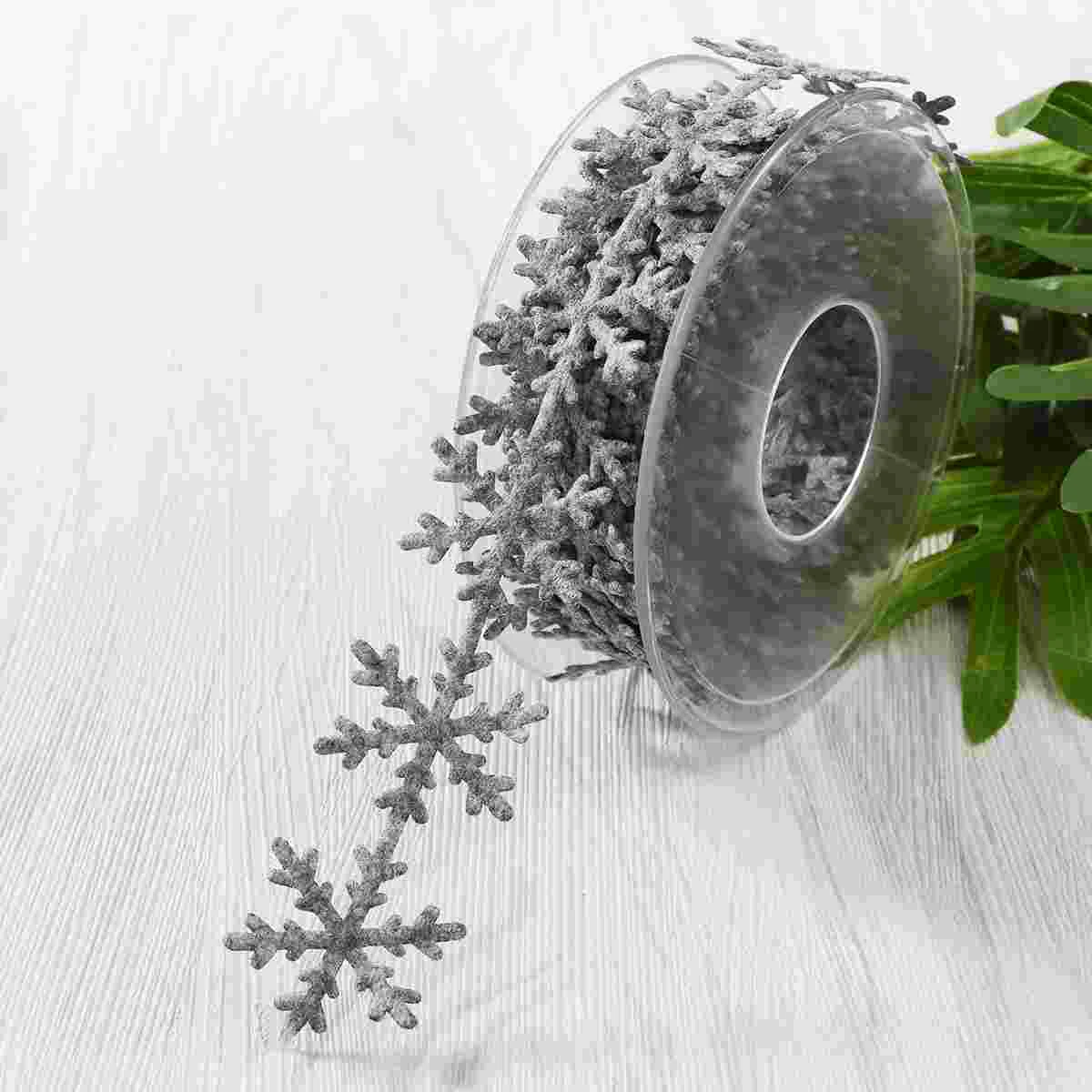 

Decor Christmas Decorative Ribbon Gift Snowflake Decors Decoration Tree Decorations