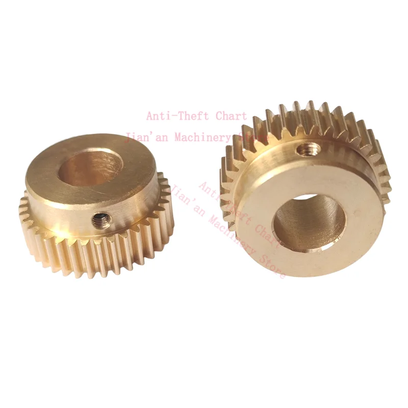 Convex Step Copper Involute Cylindrical Gear Tooth 0.8 Mod 30t 31t 32t 33t 34t 35t 36t 37t 38t 39t 40t 41t 42t 43t 44t 45t Teeth