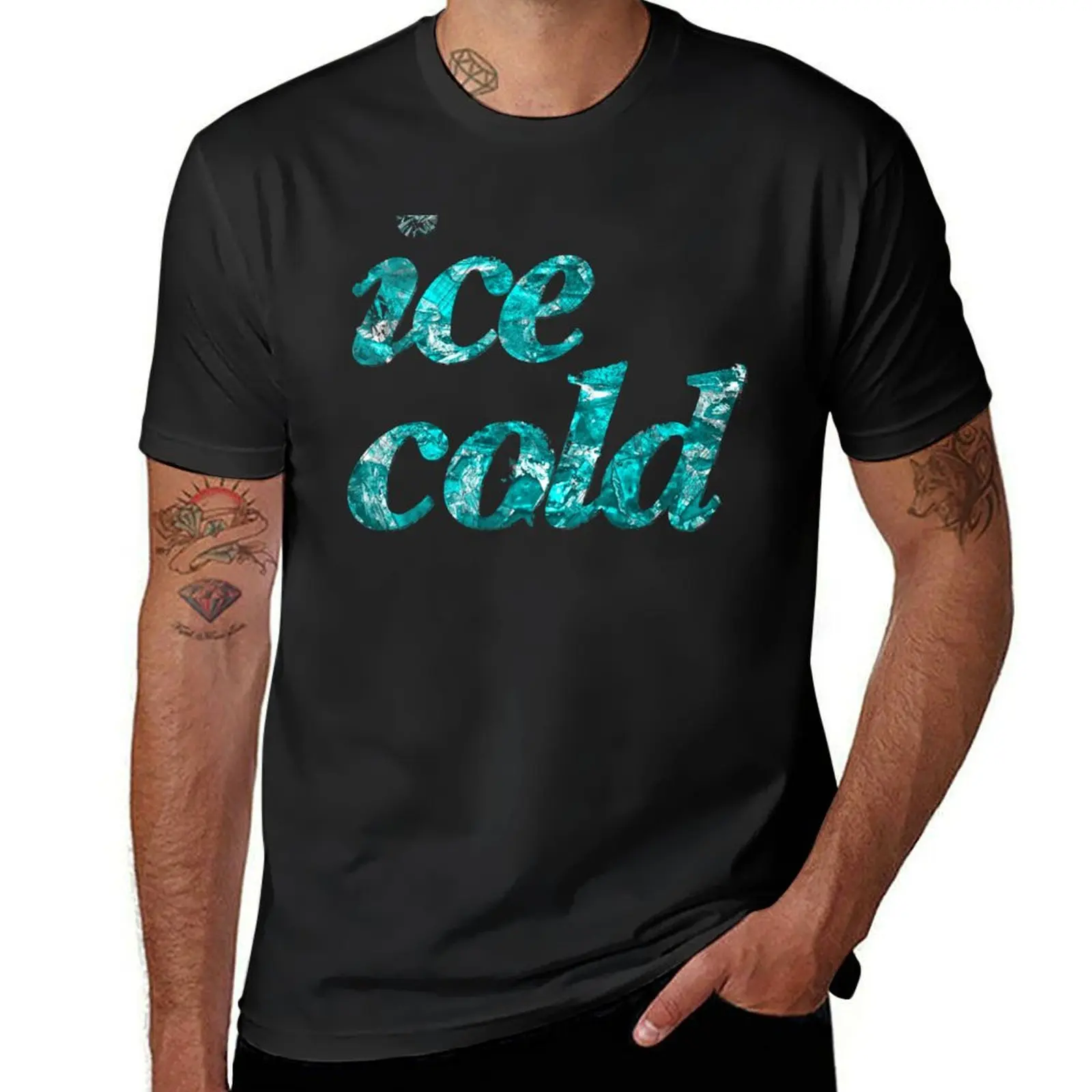 

Ice cold letters T-Shirt sublime animal prinfor boys customs design your own funnys mens t shirts pack