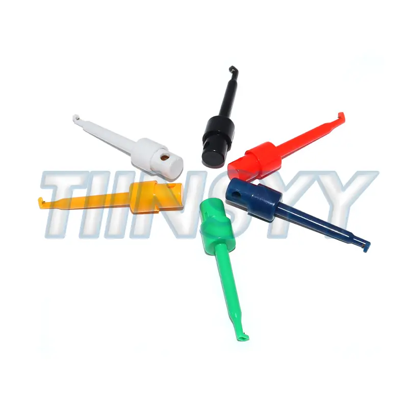 10PCS SMD IC Test Hook Clips Copper Mini Grabber for Multimeter Test Lead Electrical Accessories image 2