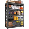 72" H 36" W All-Metal Garage Shelving Unit and Storage-Easy Assembly Shelves 5-Tier Rack|Heavy-Duty Adjustable Shelf 2