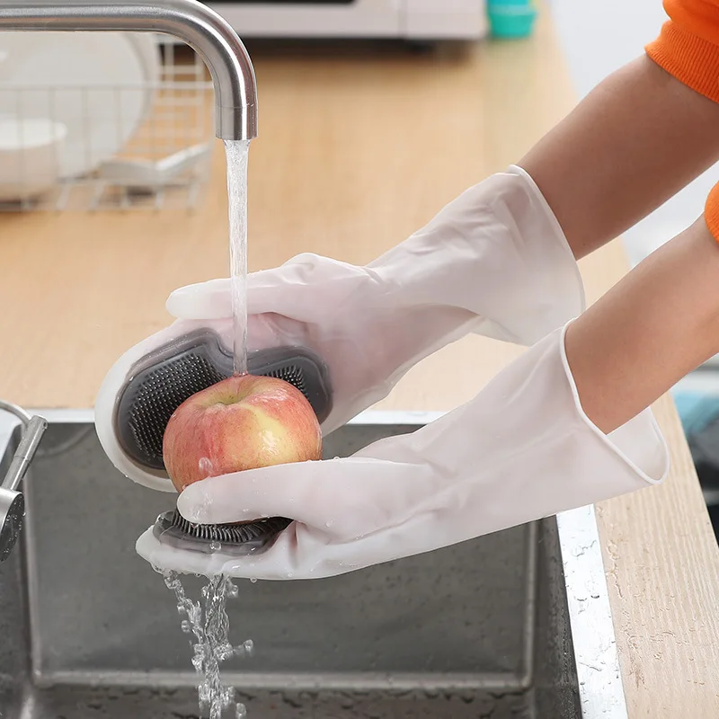 (🔥Hot Sale Now-48% Off)silicone Dish Washing Gloves