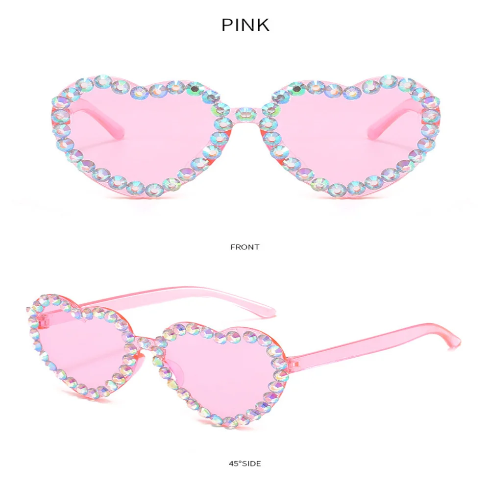 Lentes de Sol Rimless Corazón con Strass (UV400) Se461483c8a4e4803894a9e77053029adw