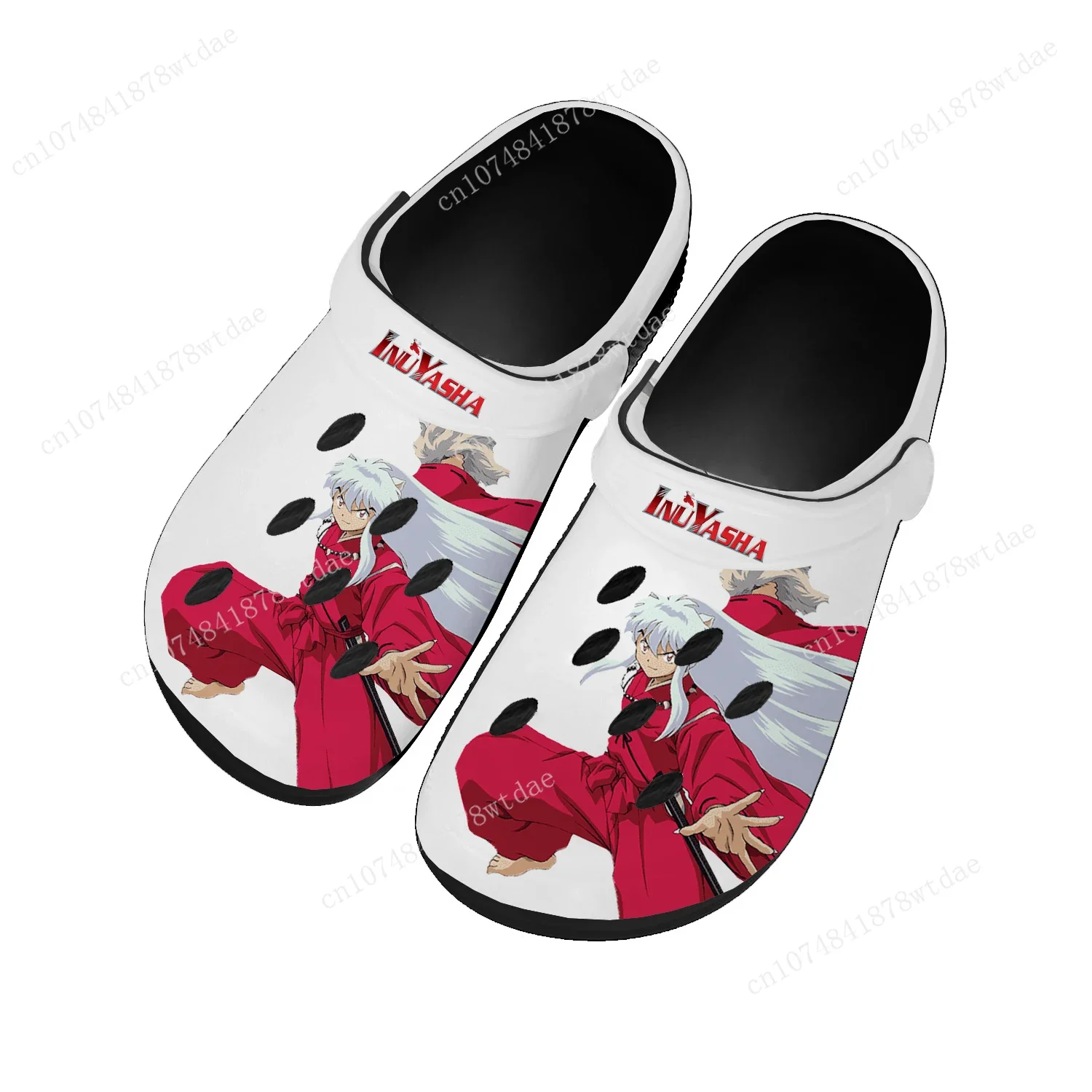 Inuyasha Home Clogs Mens Womens Teenager Custom Made Water Shoe Japanese Anime Cartoon Comics Garden Beach Hole Slippers Sandals