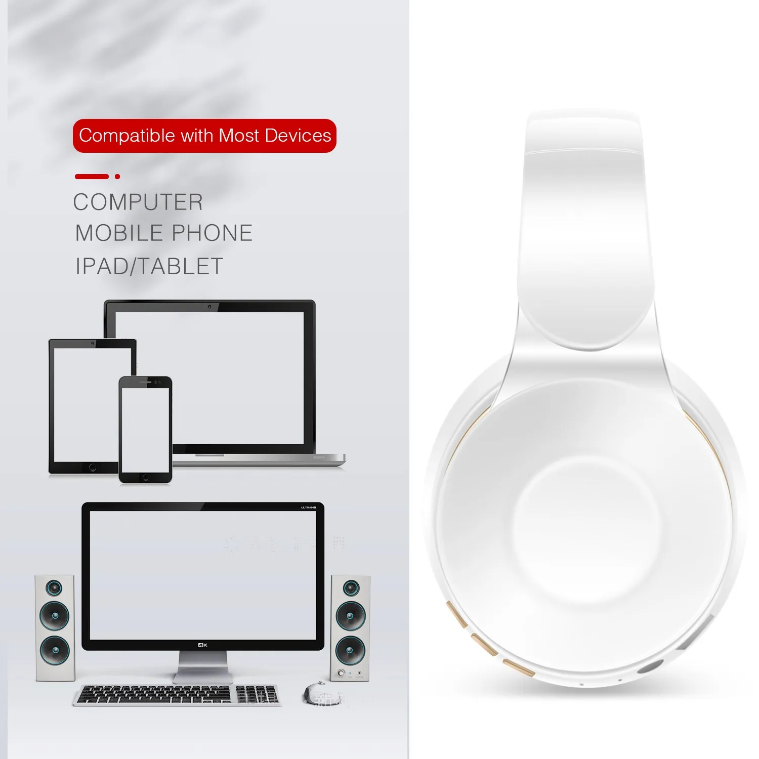 Cosplay Gaming Headphone Bluetooth Headset Gift Real Voice Plug in card Micro SD/TF, FM for Cell Phone,PC FM for IOS ANDROID