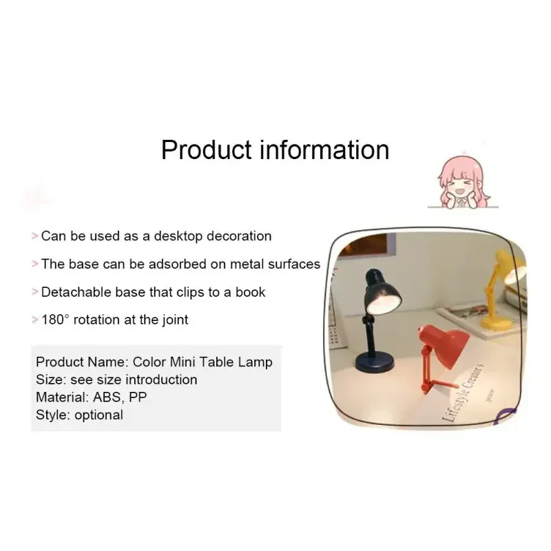 Book light Mini With Clip LED Table Lamp Foldable Night Home Room Computer Night Lights Eye Travel Home Appliance