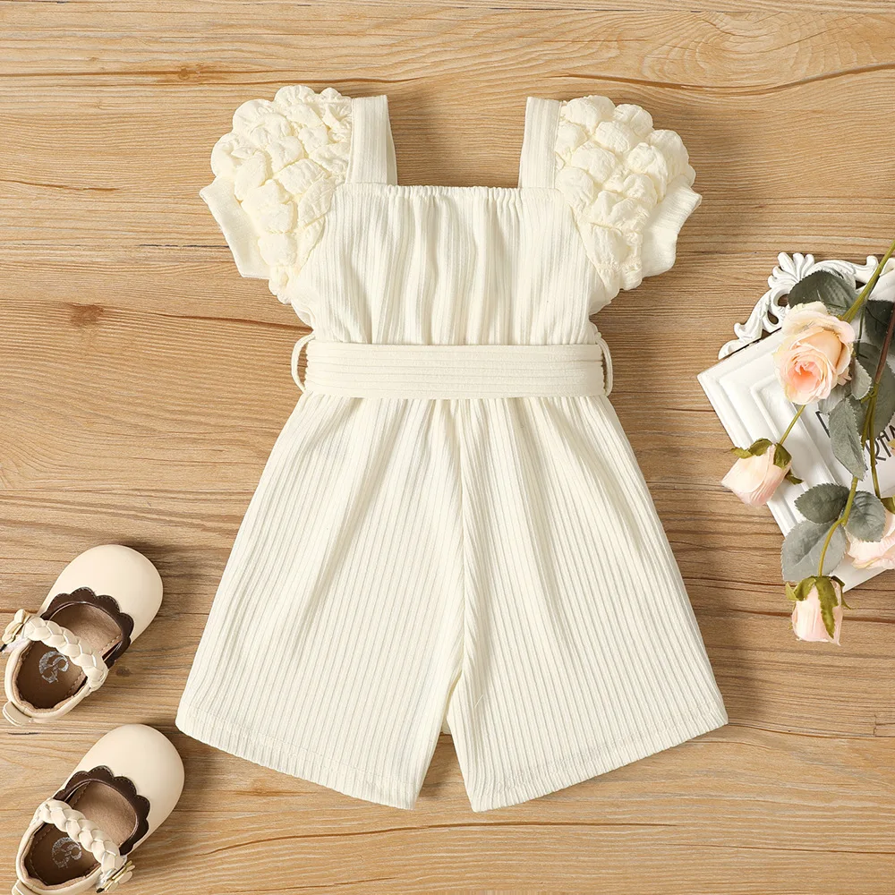 Baby Girl Belted Jumpsuit 2