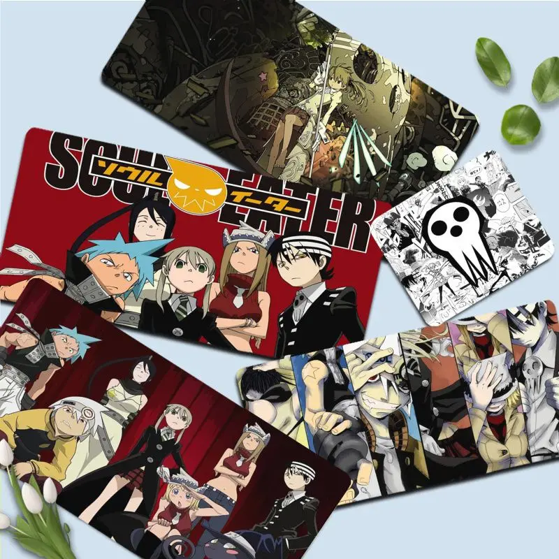 

Anime Soul Eater Mousepad girl pad Keyboards Mat Rubber Gaming mousepad Desk Mat Size for large Edge Locking Game Keyboard Pad