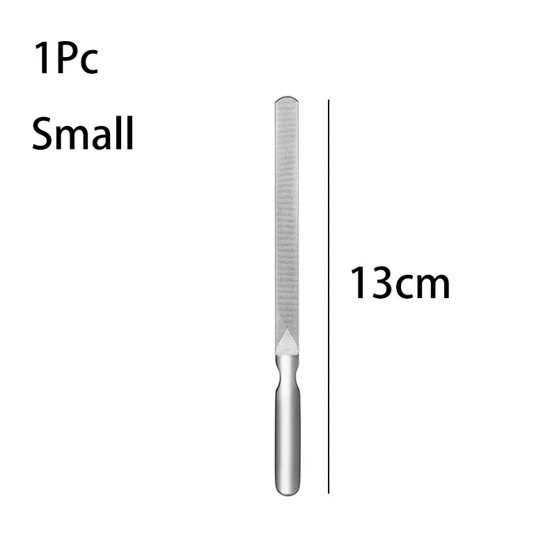 1/2 יחידות קובץ ציפורן מקצועי מפלדת אל-חלד לשיפור ושיפור ציפורניים, כלי עבודה למניקור וליופי