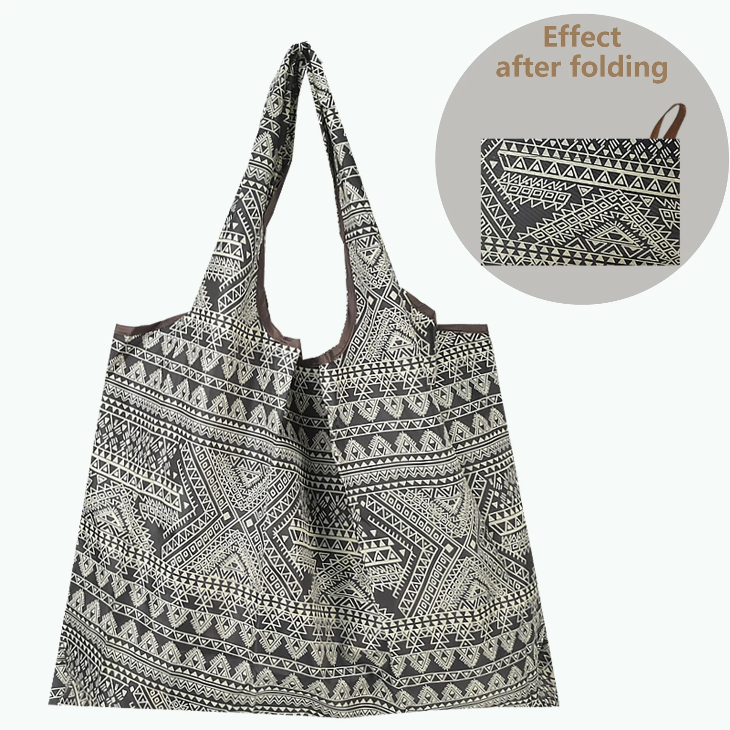 

Nylon Large Reusable Storage Foldable Eco Shopping Bag Kawaii Tote Cartoon Cute Waterproof Shopkeeper Supermarket Handbags