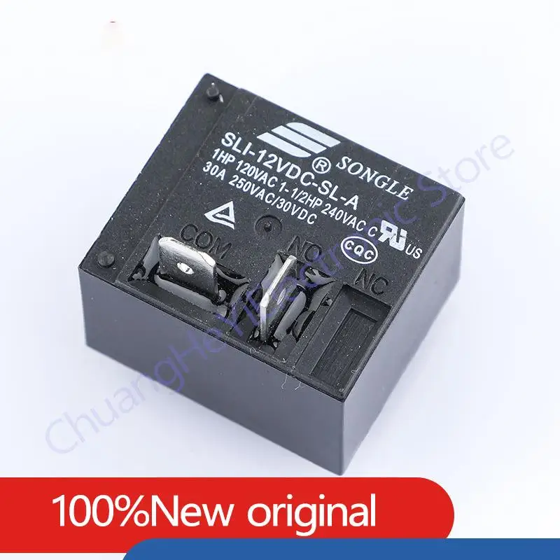 20PCS 원래 새로운 릴레이 SLI-05VDC-SL-A SLI-12VDC-SL-A 30A 4PIN 5V 12V 24V 전원 릴레이 교체 가능한 SLI-24VDC-SL-A HF2160-1A-12DE