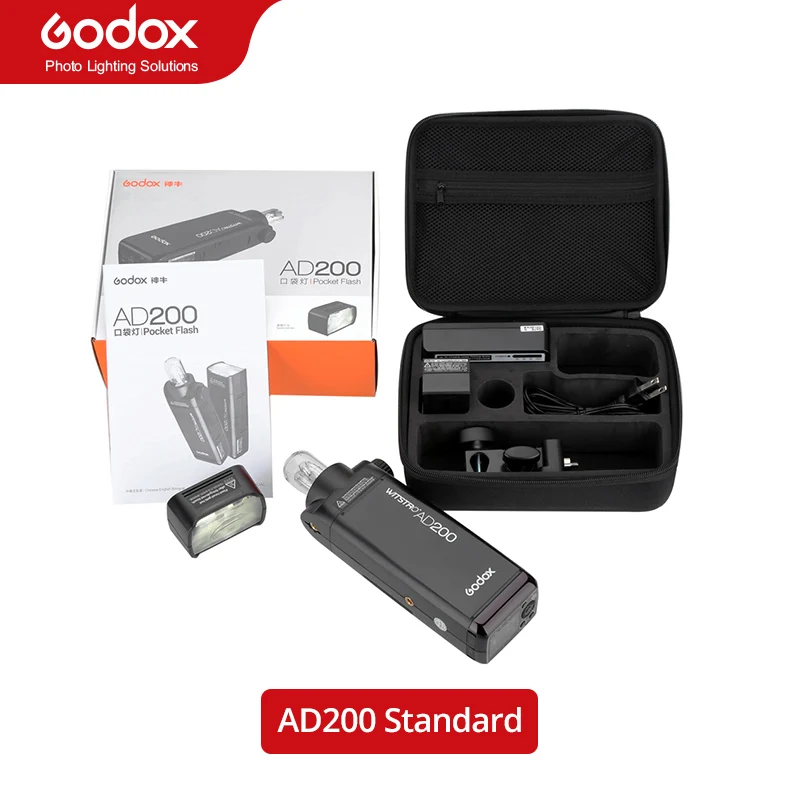 Godox AD200 200W Pocket Flash - Black for sale online | eBay
