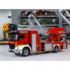 Toys 1:14 RC Fire Truck Rescue Fire Vehicle Painted Finished Radio Control Trucks Light Sound Motor Car for Boys 6
