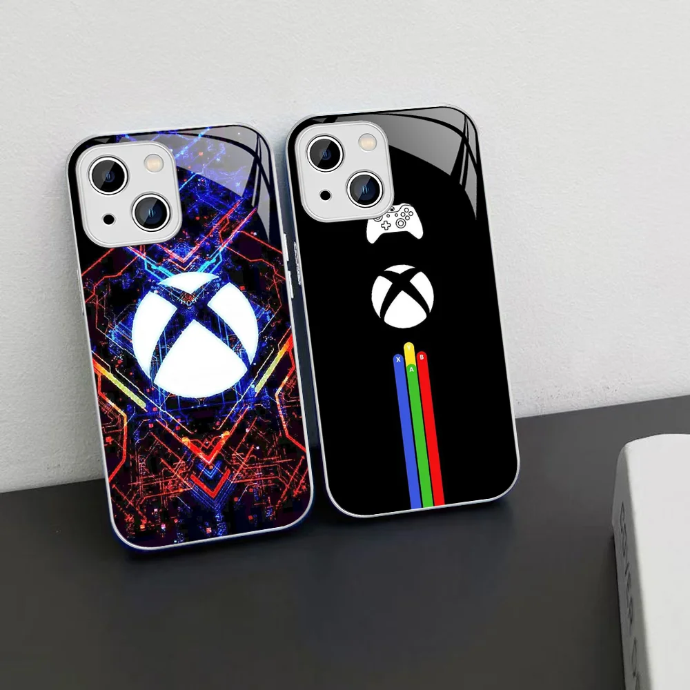 Games-X-Xbox Custodia Per Telefono Per Iphone 14 13 12 Mini 11 Pro Xs Max X Xr 14 Plus Cover In Vetro Temperato