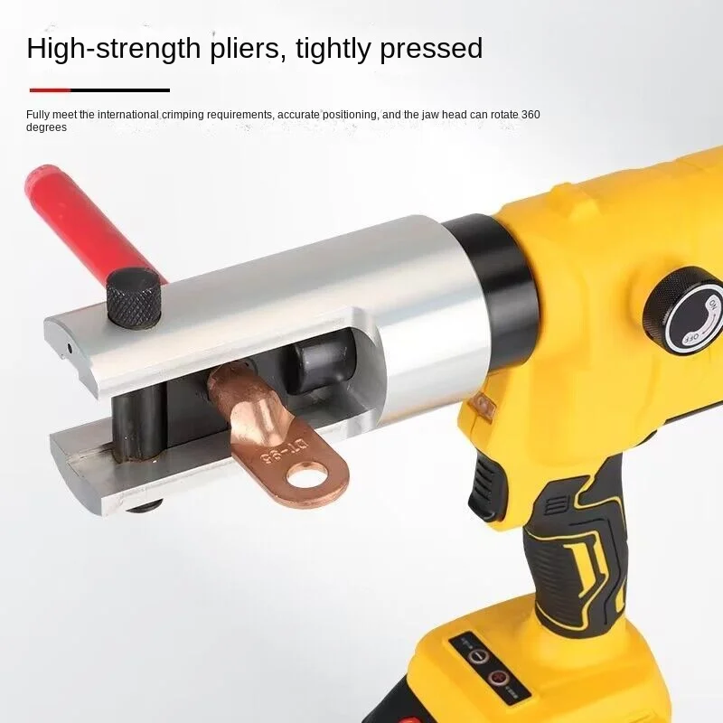 Rechargeable Hydraulic Pliers Portable Lithium Voltage Wire Aluminum Terminal Crimping Electrician Pliers Pressure Adjustable 2
