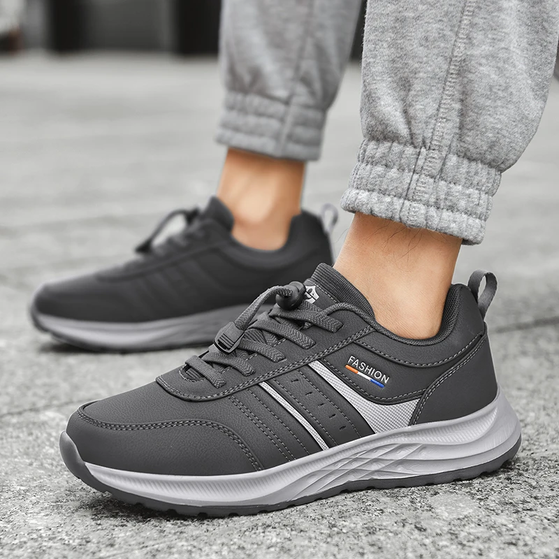 

Waterproof Men Shoes Casual Lightweight Sneakers Men Outdoor Walking Shoes Breathable Slip on Men Sport Shoes Tenis