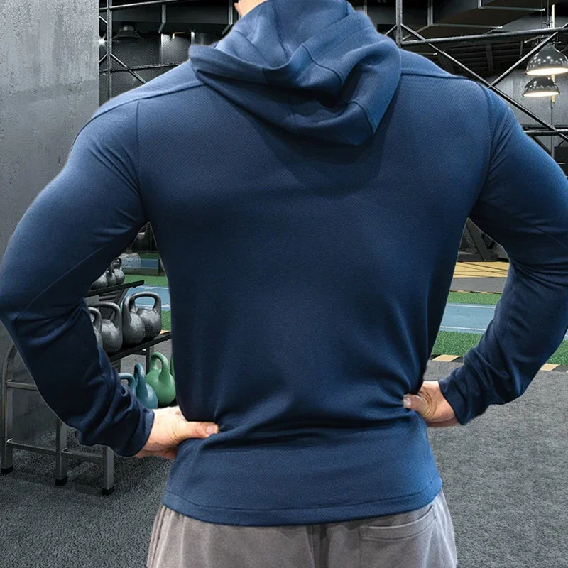 Sports Jacket Sport Hoodies for Men Fitness Top Brand Jacket Gym Running Jogging Sportswear Thick Coat Keep Warm and Windproof 26