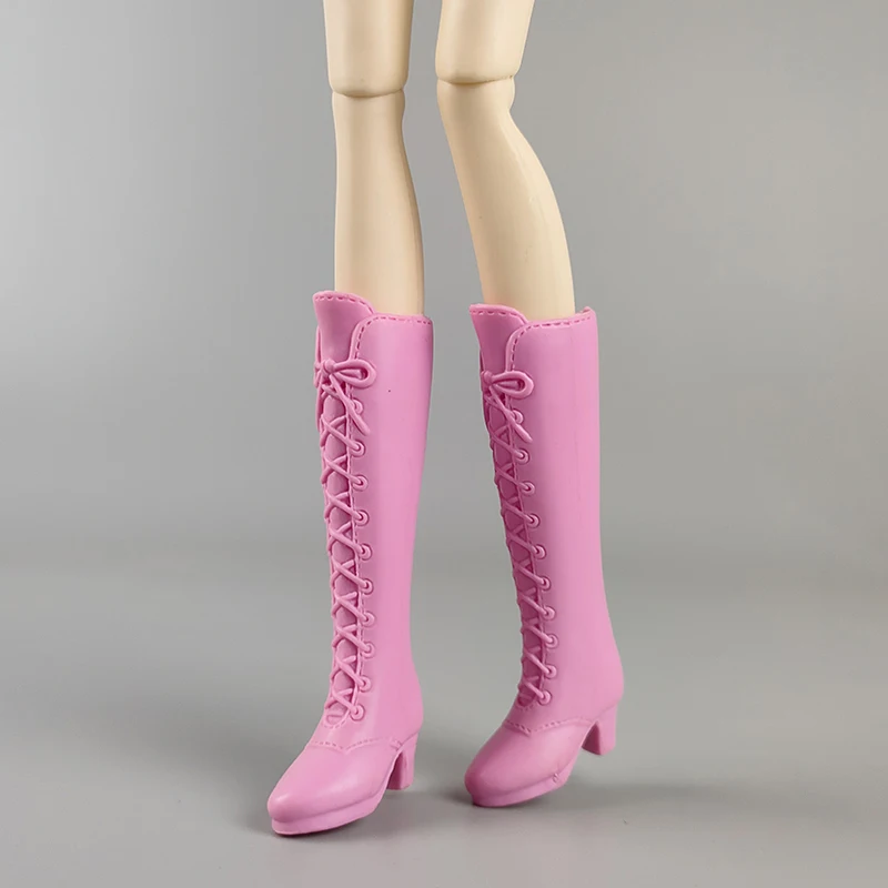 Moda sapatos de salto alto para barbie blythe bonecas 1/6 botas de