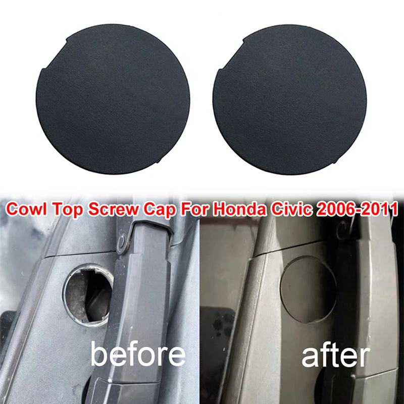Left Right Car Front Cowl Top Screw Cap Cover for Honda