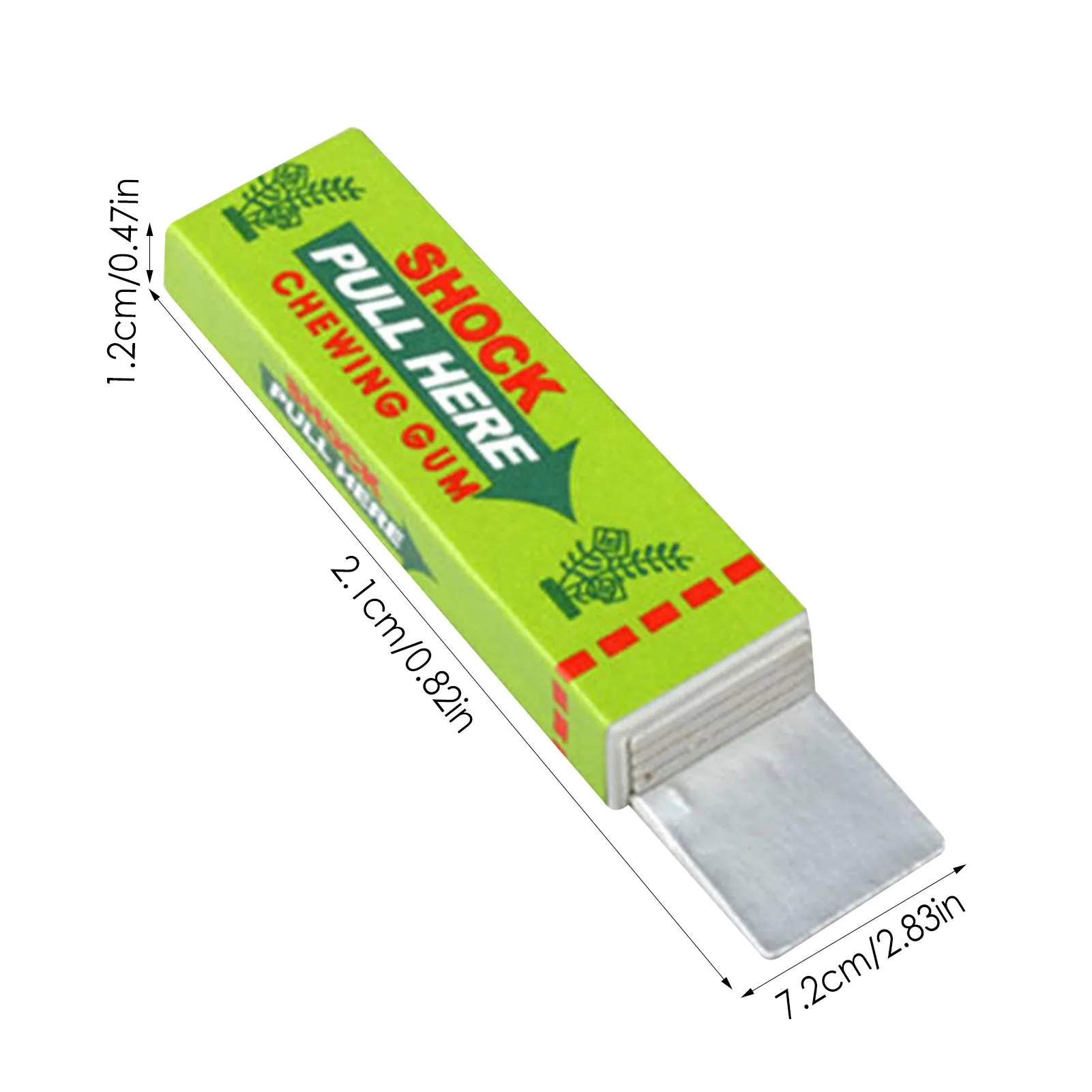 Funny Electric Shock Joke Chewing Gum Safety Pull Head Shocking Toys Kid Chewing Gum Prank Toys Gift Gadget Prank Trick Gag