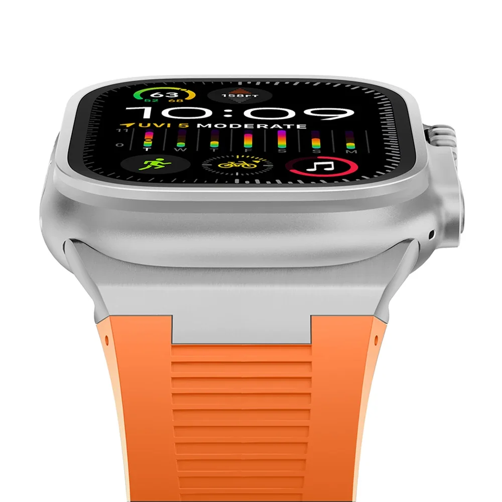 Premium Soft Silicone Watch Strap - Durable Rubber Band for Enhanced Comfort and Style