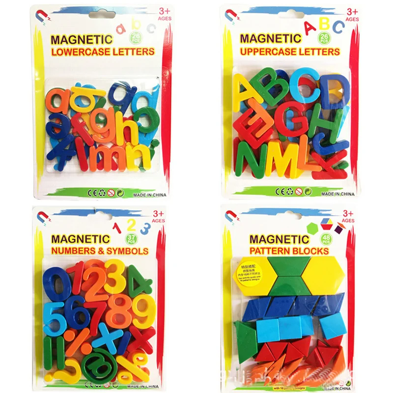 26pcs Magnetic Learning Alphabet Letters Plastic Refrigerator Stickers Toddlers Kids Learning Spelling Counting Educational Toys 2