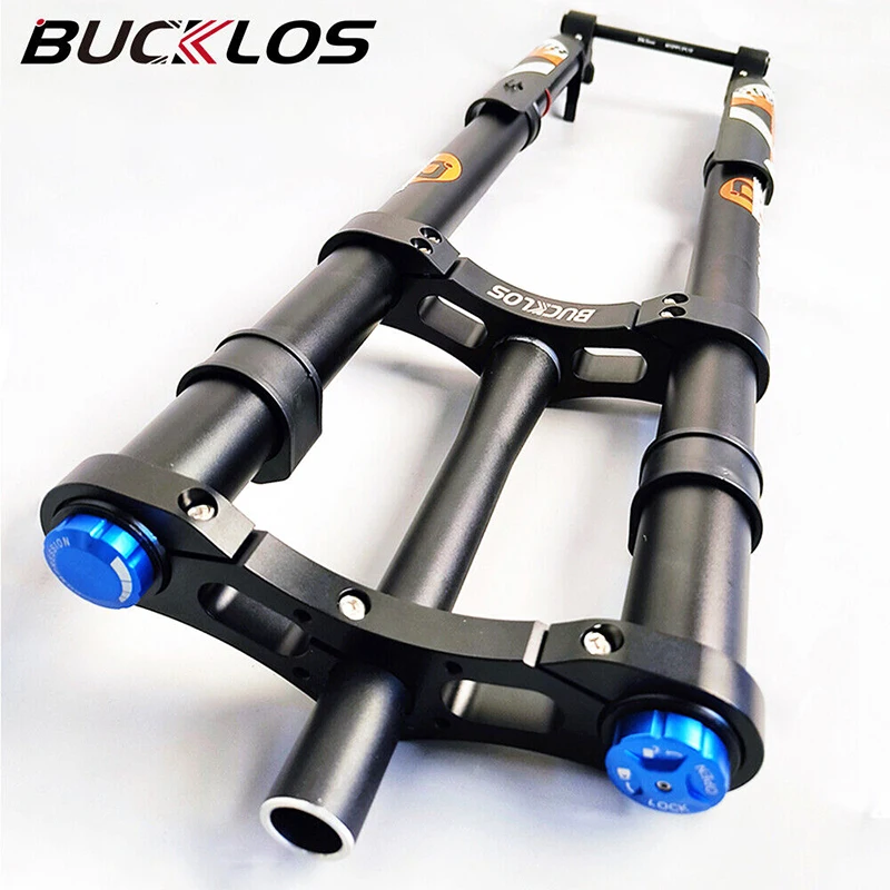 BUCKLOS Double Shoulder Fork 26inch Inverted E Bike Fork Air Suspension