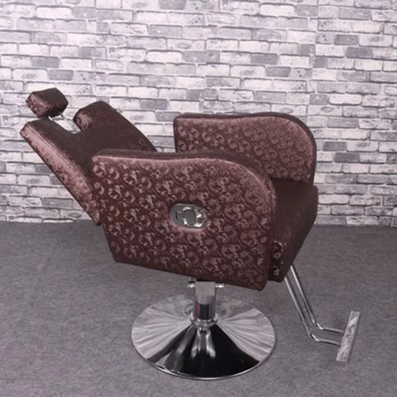 Vintage Swivel Chair Cosmetic Reclining Professional Beauty Barber Chair Salon Pedicure Sedia Girevole Tattoo Furniture LJ50BC