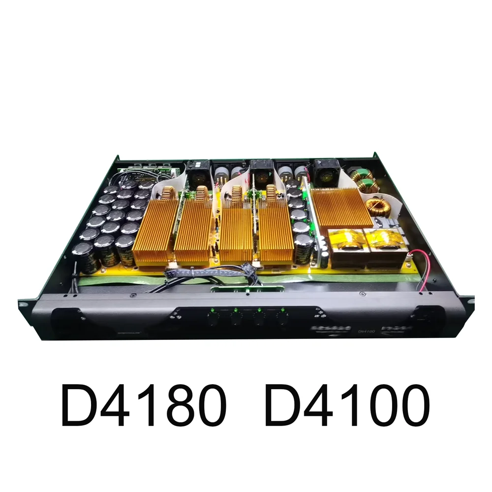 SenMicre DN4180 디지털 파워 앰프 4x1800W 8옴 4채널 사운드 앰프 오디오 서브우퍼 AMP4x3500w 4옴 라인 어레이 스피커